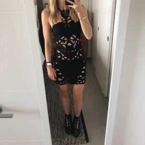 Rat and Boa cut out festival dress